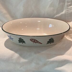 Pfaltzgraff Snow Bear Oval Bowl